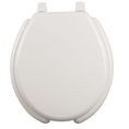 ASIENTO PARA BAÑO PLÁSTICO REDONDO HUESO FRENTE ABIERTO BEMIS