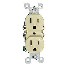 CONTACTO DÚPLEX RESIDENCIAL MARFIL LEVITON