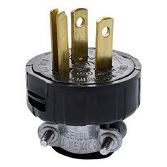 CLAVIJA 125 VOLTS NEGRO LEVITON