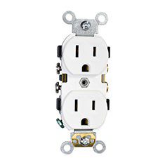 CONTACTO DÚPLEX 125 V BLANCO LEVITON