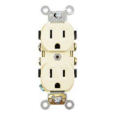 CONTACTO DÚPLEX 15 AMPERES 125 VOLTS MARFIL LEVITON