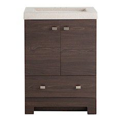 GABINETE PARA BAÑO CLIFTON CAFÉ CON LAVABO 87.3 X 62.2 X 42.5 CM DE PISO