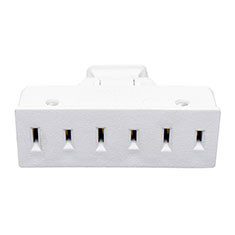 ADAPTADOR CLAVIJA MÓVIL 125 VOLTS BLANCO LEVITON