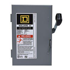 INTERRUPTOR DE SEGURIDAD 2 POLOS 30 A SQUARE D