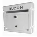 BUZÓN ALEMAN CON CERRADURA BLANCO SIMARK