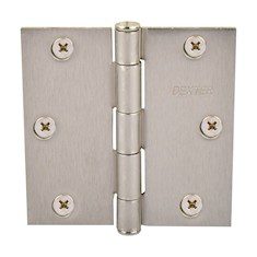 BISAGRA DE CABEZA PLANA 8.89 X 8.89 CM PLATA 2 PIEZAS