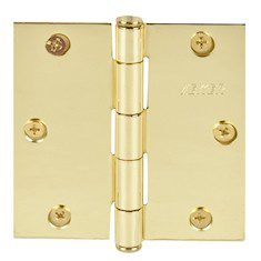 BISAGRA DE CABEZA PLANA 8.89 X 8.89 CM DORADO 2 PIEZAS