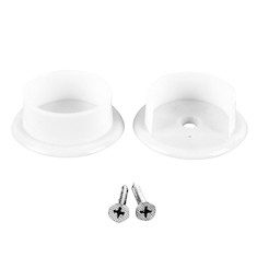 JUEGO DE BRIDAS PLÁSTICAS REDONDAS 1 3/8 DE PULGADA BLANCO