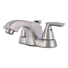 LLAVE MEZCLADORA PARA BAÑO DE 4 PULGADAS PLATA GLACIER BAY