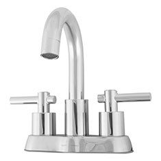 LLAVE MEZCLADORA PARA LAVABO MANUAL DE 9.6 PULGADAS LATÓN