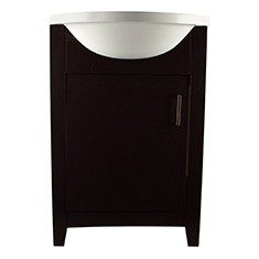 GABINETE DE BAÑO ANDALUCÍA CAFÉ CON LAVABO 20 PULGADAS EMPOTRABLE