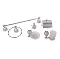 ACCESORIOS PARA BAÑO LATZIA CROMO/SATÍN 6 P
