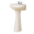 LAVABO CON PEDESTAL AUSTRIA 4" HUESO