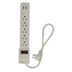 MULTICONTACTOS SUPRESOR DE PICOS CON USB 550 JOULES