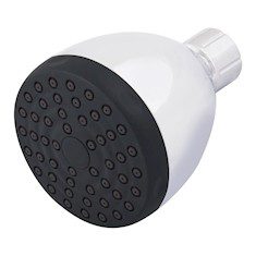 CABEZAL DE REGADERA REDONDO 1 FUNCIÓN DE LLUVIA 6.8 CM ACERO