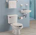 PAQUETE SANITARIO MALLORCA 2 PIEZAS REDONDO 4.8 L BLANCO INCLUYE LAVABO