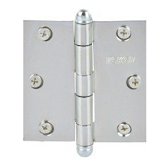 BISAGRA CON CABEZA DE BOLA 7.62 X 7.62 CM PLATA 2 PIEZAS