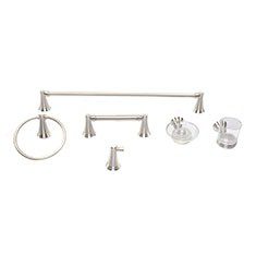 ACCESORIOS PARA BAÑOS VENUE DE METAL GLACIER BAY 6 PIEZAS