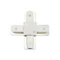 CONECTOR PARA RIEL "X" ALUMINIO BLANCO