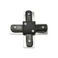 CONECTOR PARA RIEL "X" ALUMINIO NEGRO