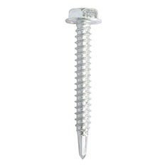TORNILLO AUTOPERFORANTE 10-16 X 1-1/2 PULGADAS PLATA 25 PIEZAS