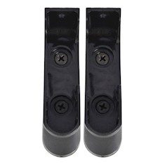 JUEGO DE SOPORTES PARA TUBO OVAL CRN NEGRO