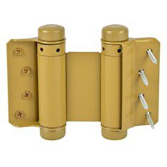 BISAGRA DE ACCIÓN DOBLE 7.62 X 7.62 CM AMARILLO 2 PIEZAS