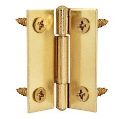 BISAGRA PLANA DE 3.9 X 3.9 CM DORADO