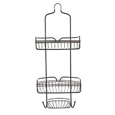 ORGANIZADOR PARA REGADERA DE METAL DE 60 CM CAFÉ GLACIER BAY