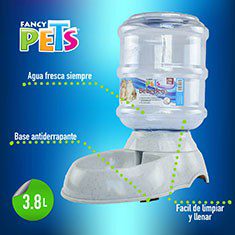BEBEDERO PARA MASCOTAS CON BASE ANTIDERRAPANTE 1 G