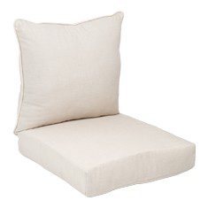 JUEGO DE COJINES ACOLCHADOS BEIGE 71.7 X 63.5 X 60.9 CM 2 PIEZAS
