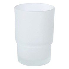 VASO CEPILLERO DE VIDRIO ESMERILADO FLOWELL