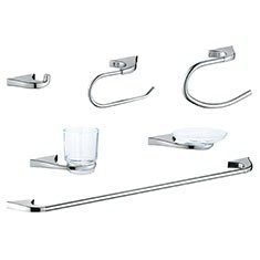 JUEGO DE ACCESORIOS IRIS PARA BAÑO DE ZINC 6 PIEZAS