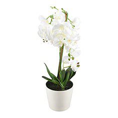 ORQUÍDEA ARTIFICIAL BLANCA 68 CM