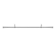 SET DE CORTINERO AJUSTABLE SENCILLO ESTILO CILINDRO DE 91.4 A 167 CM PLATA NÍQUEL
