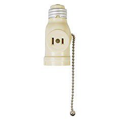 SOCKET LADRÓN CON APAGADOR MARFIL LEVITON