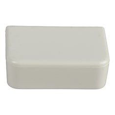 TAPA FINAL DE 1.4 X 2.2 X .7 CM BLANCO