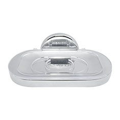 JABONERA SENCILLA 13.7 X 6.1 CM PLATA HELVEX