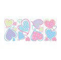 STICKERS CORAZONES MULTICOLORES ROOM MATES