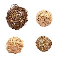 SET DE 15 ESFERAS DECORATIVAS DORADAS