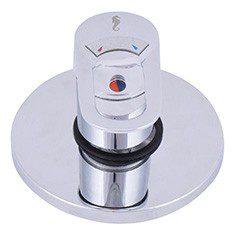 MEZCLADORA MONOMANDO DE REGADERA O TINA PARA EMPOTRAR 6 PULGADAS CROMO RUGO