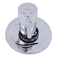 MEZCLADORA MONOMANDO PARA TINA O REGADERA 1/2 PULGADA PLATA RUGO