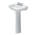 LAVABO CON PEDESTAL COSMOS 4" BLANCO