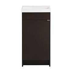 GABINETE PARA BAÑO WELLINGTON CHOCOLATE CON LAVABO 87.96 X 43.18 X 32.39 CM DE PISO