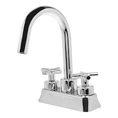 LLAVE MEZCLADORA PARA LAVABO DUAMANDO DE 10.16 CM LATÓN