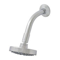 REGADERA DE CHORRO FIJO PLATA