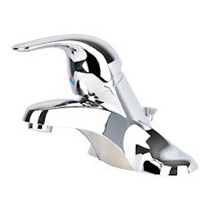 LLAVE MEZCLADORA ADLER PARA BAÑO MONOMANDO 14 X 11 X 15.5 CM CROMO