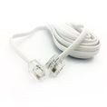CABLE TELEFONICO PLANO DE PLUG A PLUG DE 4.5M BLANCO STEREN