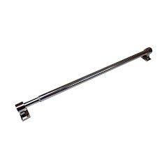 BARRA ADHERIBLE AJUSTABLE DE 44-77 X 3.7 CM PLATA NOVACORT
