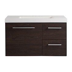 GABINETE PARA BAÑO LARISSA CAFÉ CON LAVABO 92.71 X 47.62 X 56.38 CM EMPOTRABLE